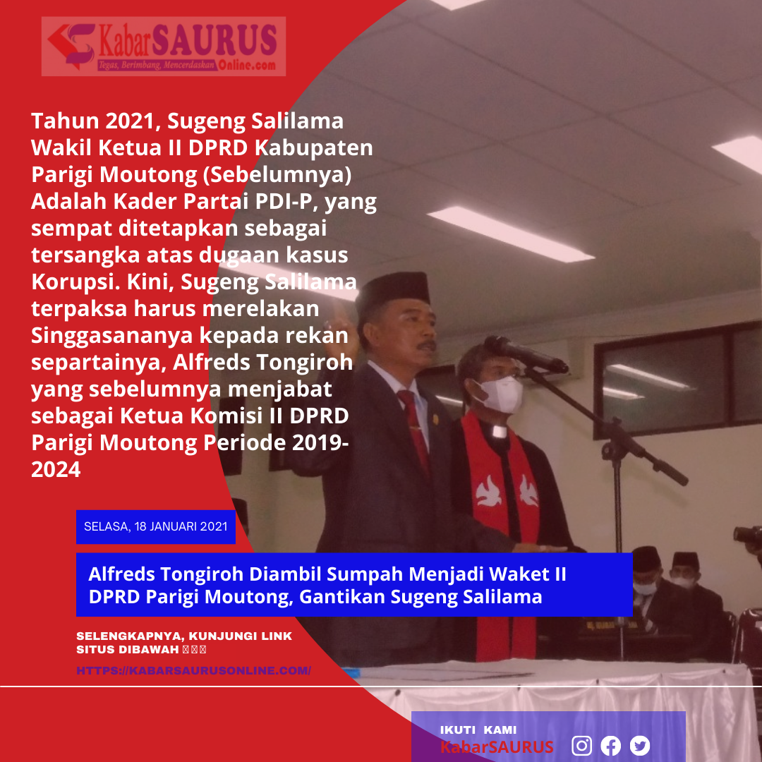 Sugeng 'Tereliminasi' Dari Tahta Waket II DPRD Parigi Moutong?
