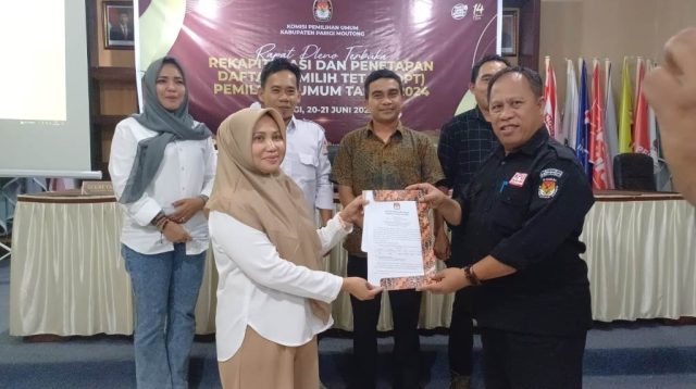 Jumlah DPT Pemilu 2024 Parigi Moutong 326.675 Jiwa