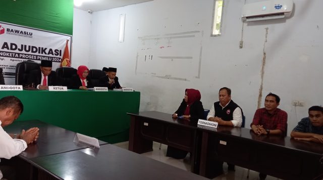 Sengketa DCS, Bawaslu Parigi Moutong Tolak Permohonan Bacaleg PKN