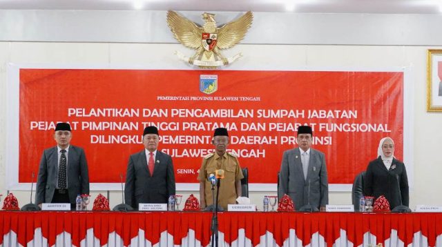 Hadiri Pelantikan Pejabat Tinggi Pratama dan Fungsional Pemprov, Ini Pesan DPRD Sulteng