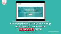 Pengisian STR Seumur Hidup di Portal Satusehat SDMK