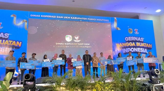 Malam Penganugerahan UMKM dan Jurnalis Parigi Moutong pada Gernas BBI