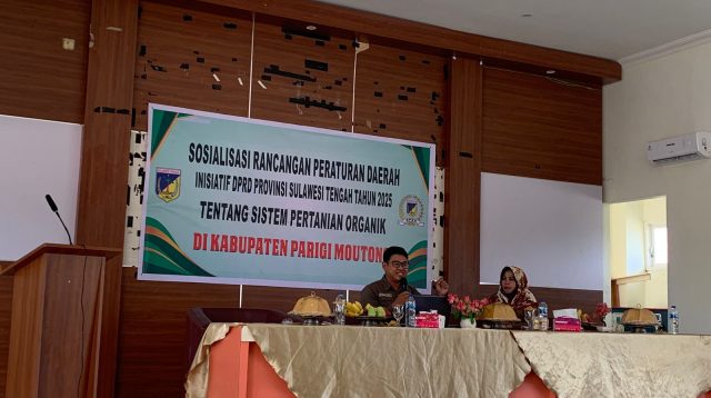 Inisiasi DPRD Sulteng, Raperda Sistem Pertanian Organik Disosialisasikan