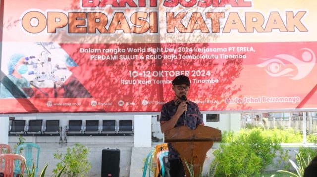 Sebanyak 165 Orang Ikut Operasi Katarak Gratis di RSUD Raja Tombolotutu
