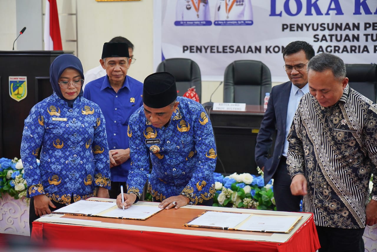 Pemprov Sulteng dan Kemenkumham RI Perkuat Komitmen Penyelesaian Konflik Agraria Berbasis HAM
