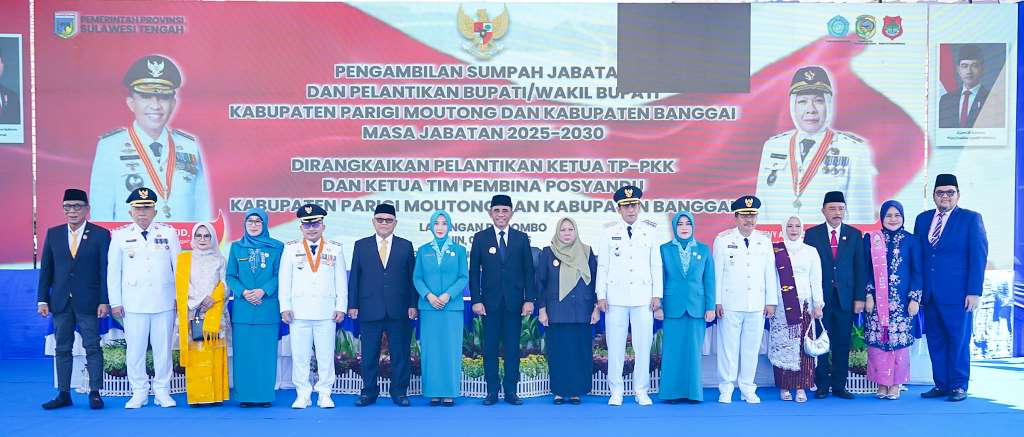 Erwin Burase - Abdul Sahid Dilantik jadi Bupati dan Wakil Bupati Parigi Moutong