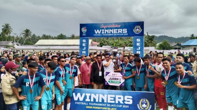 Maritim Putra FC Tomini Juarai Turnamen Sepak Bola Sejati Cap 2025