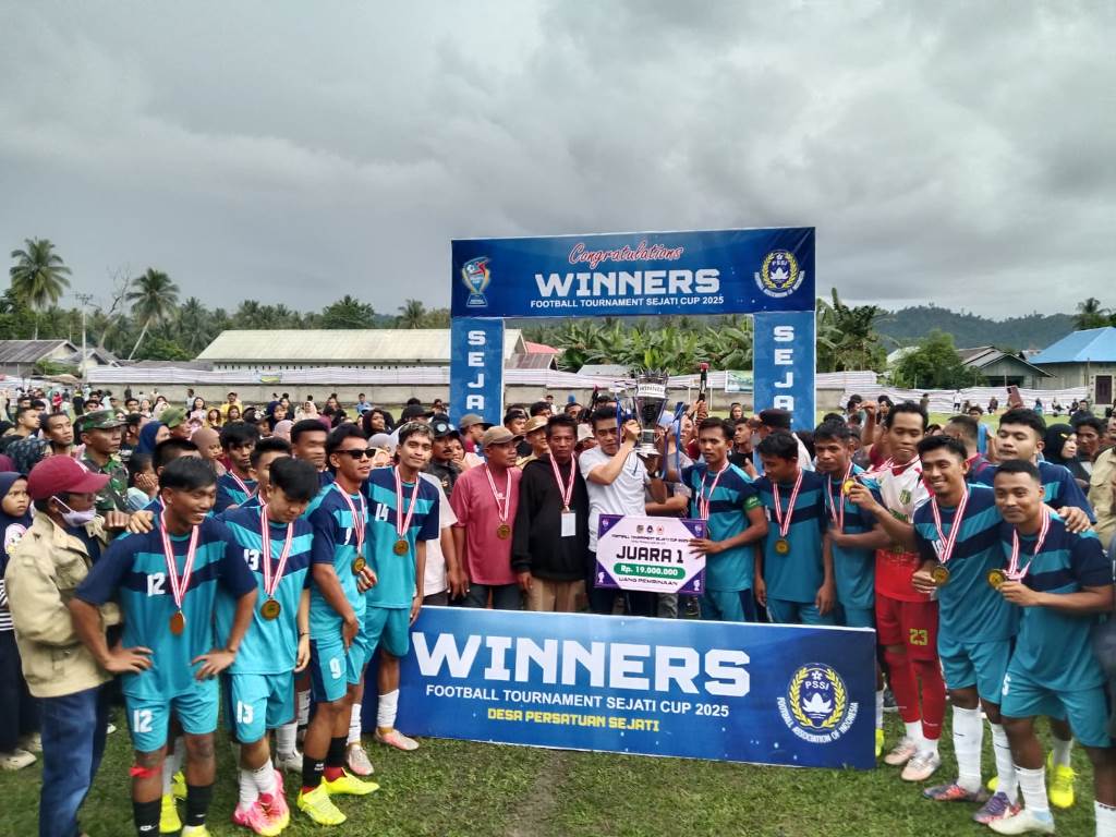Maritim Putra FC Tomini Juarai Turnamen Sepak Bola Sejati Cap 2025