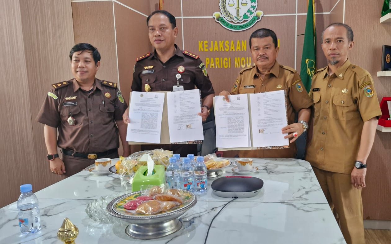 Pemda dan Kejari Parigi Lakukan Penandatanganan Nota Kesepakatan Restoratif Justice