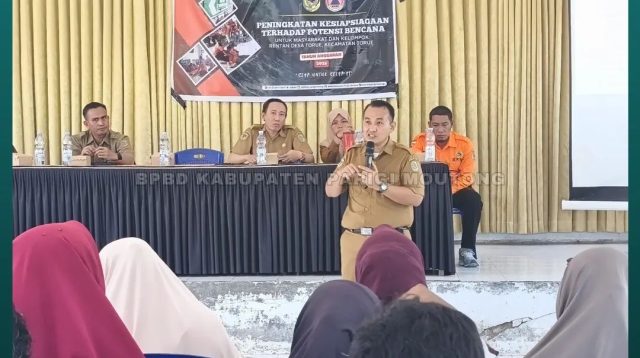 BPBD Parigi Moutong Gelar Sosialisasi dan Simulasi Kesiapsiagaan Bencana di Torue