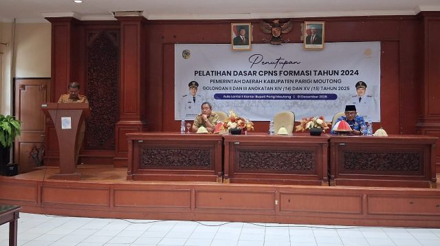 Wabup Parimo Tutup Resmi Latsar CPNS 2024 Angkatan XIV dan XV, Minta Peserta Jaga Integritas dan Profesionalitas