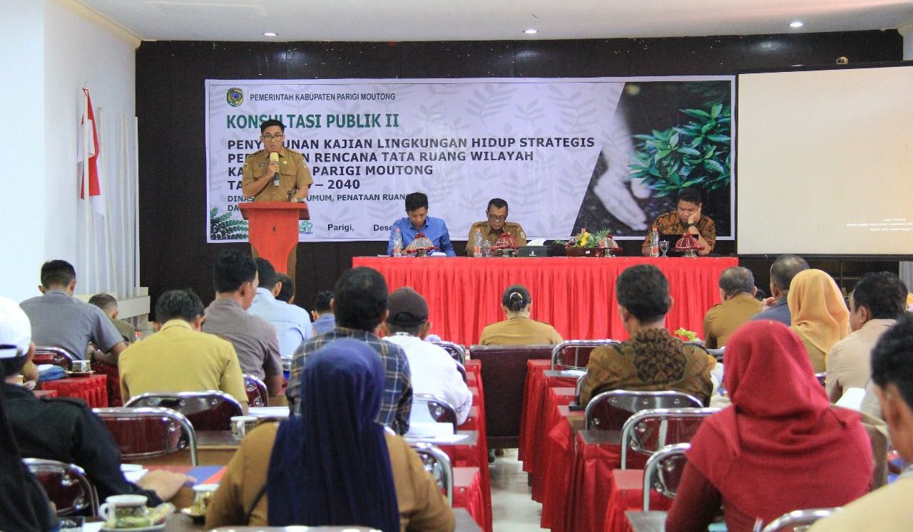Pemda Parigi Moutong Gelar Konsultasi Publik II Penyusunan KLHS dan RTRW