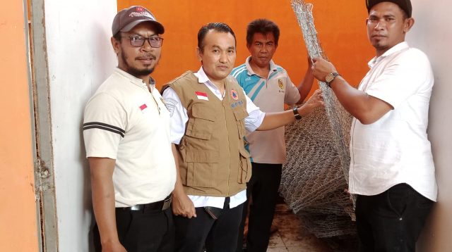 BPBD Parigi Moutong Salurkan 50 Kawat Bronjong untuk Mitigasi Longsor di Sausu Gandasari
