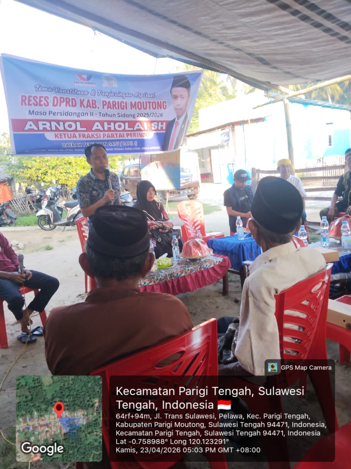 Fokus Keselamatan dan Pembangunan Desa, Arnol Aholai Kawal Aspirasi Warga Parigi Tengah
