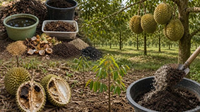 Racikan Pupuk Organik Diuji Coba untuk Atasi Fenomena 'Bangkalan' Durian di Parigi Moutong