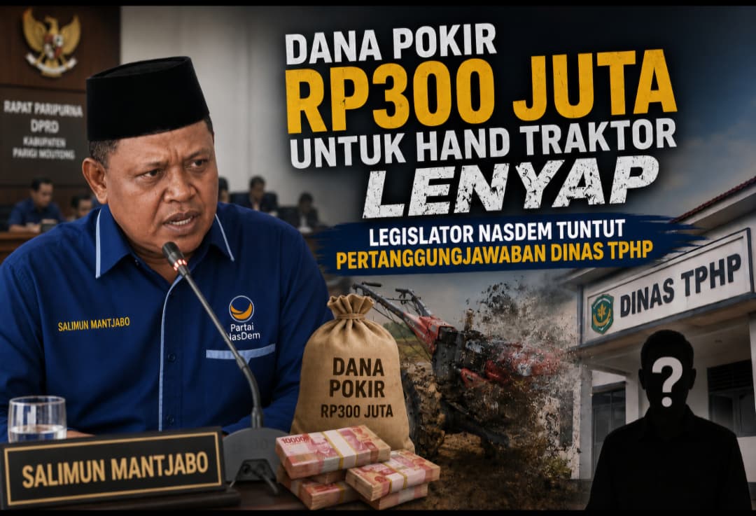 Dana Pokir Rp300 Juta untuk Hand Traktor Lenyap, Legislator NasDem Tuntut Pertanggungjawaban Dinas TPHP