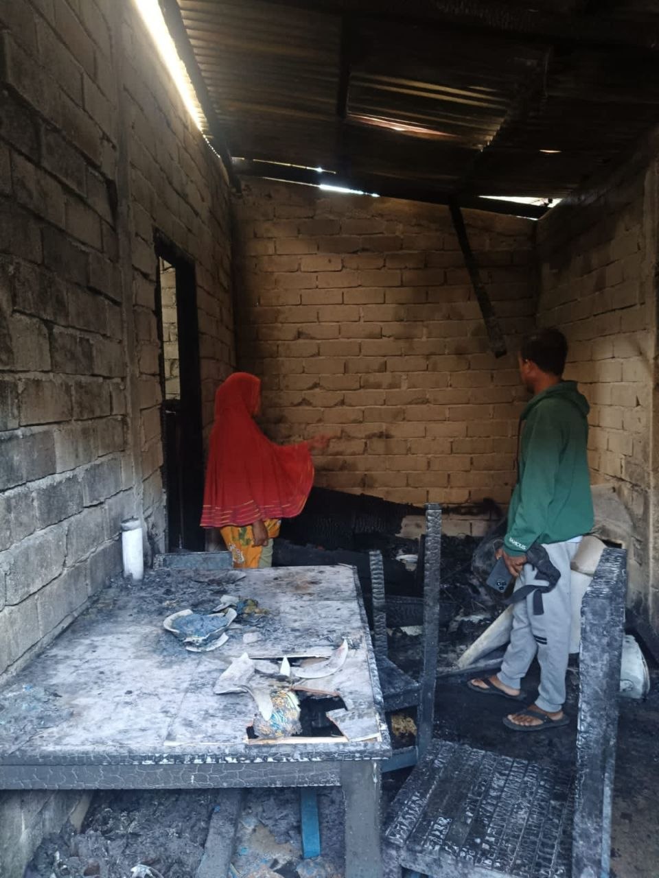 Kebakaran Hanguskan Satu Rumah di Desa Laemanta