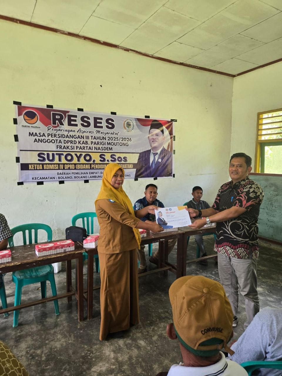 Ketua Komisi IV Dewan Perwakilan Rakyat Daerah (DPRD) Kabupaten Parigi Moutong