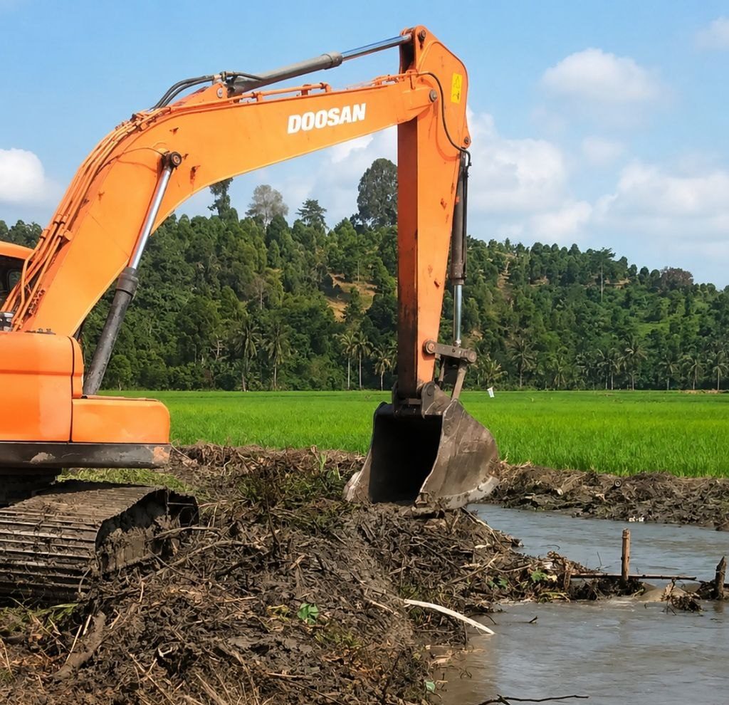 BPBD Parigi Moutong Lanjutkan Normalisasi Sungai di Kecamatan Kasimbar Pasca Banjir